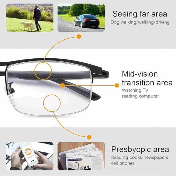 All-Day Comfort Tinted Glasses | Sleek Unisex Eyewear Frame - 图片 2